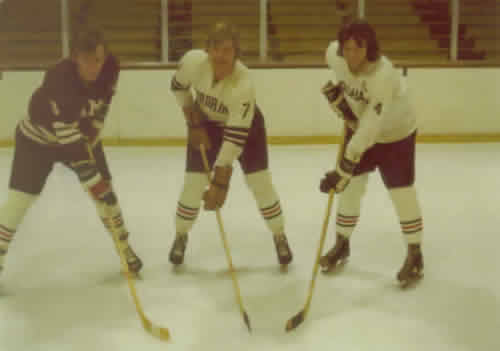 1974-75 -- Mike Kavanagh, Rod Walker, and Ed Loughran